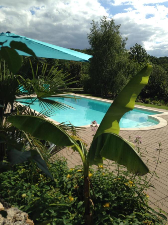 Maison De Campagne Avec Piscine Béduer Exterior foto