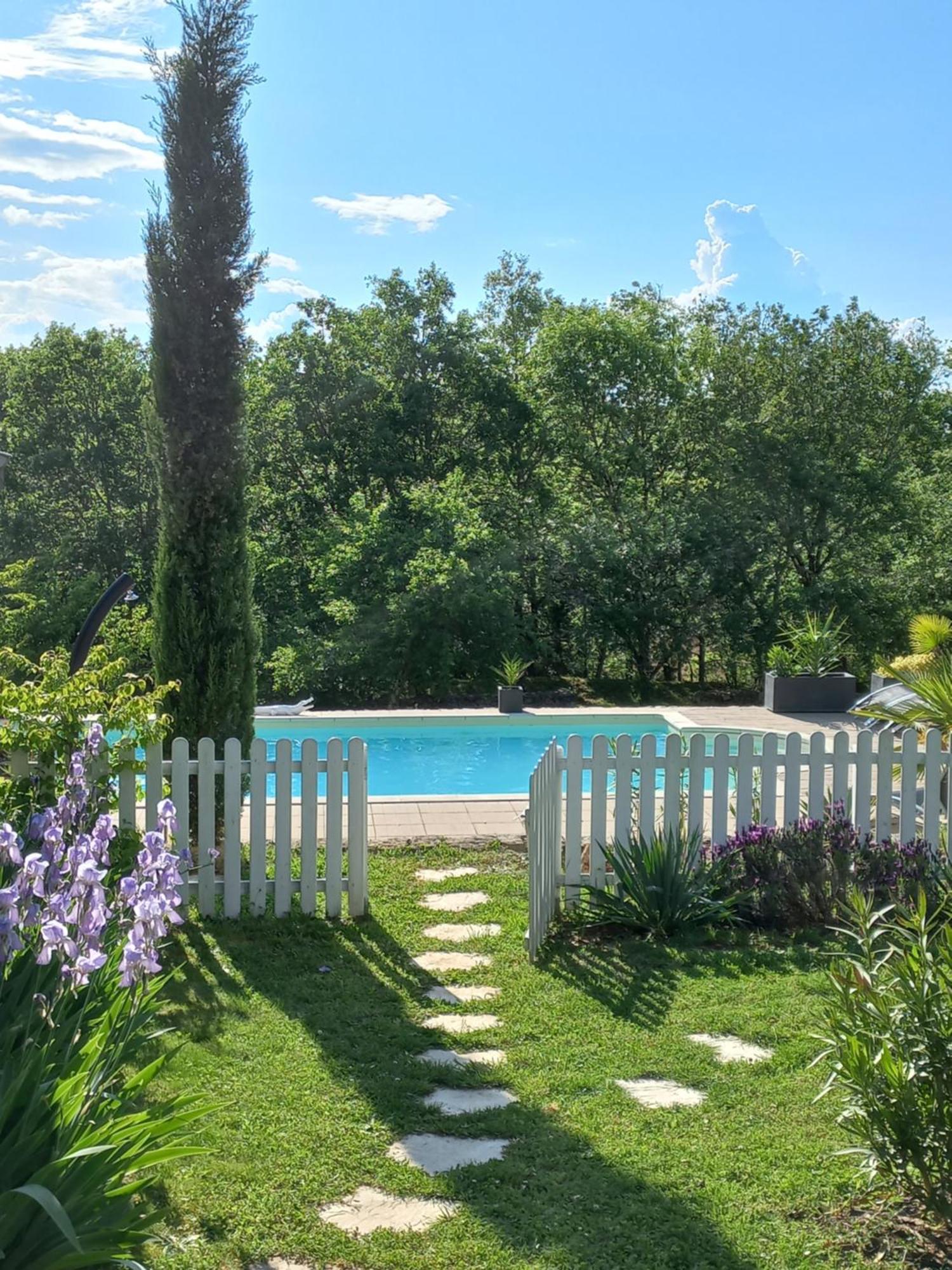 Maison De Campagne Avec Piscine Béduer Exterior foto